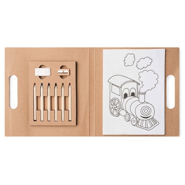 Набор RESOL из 6 карандашей в блокноте, Бежевый-0