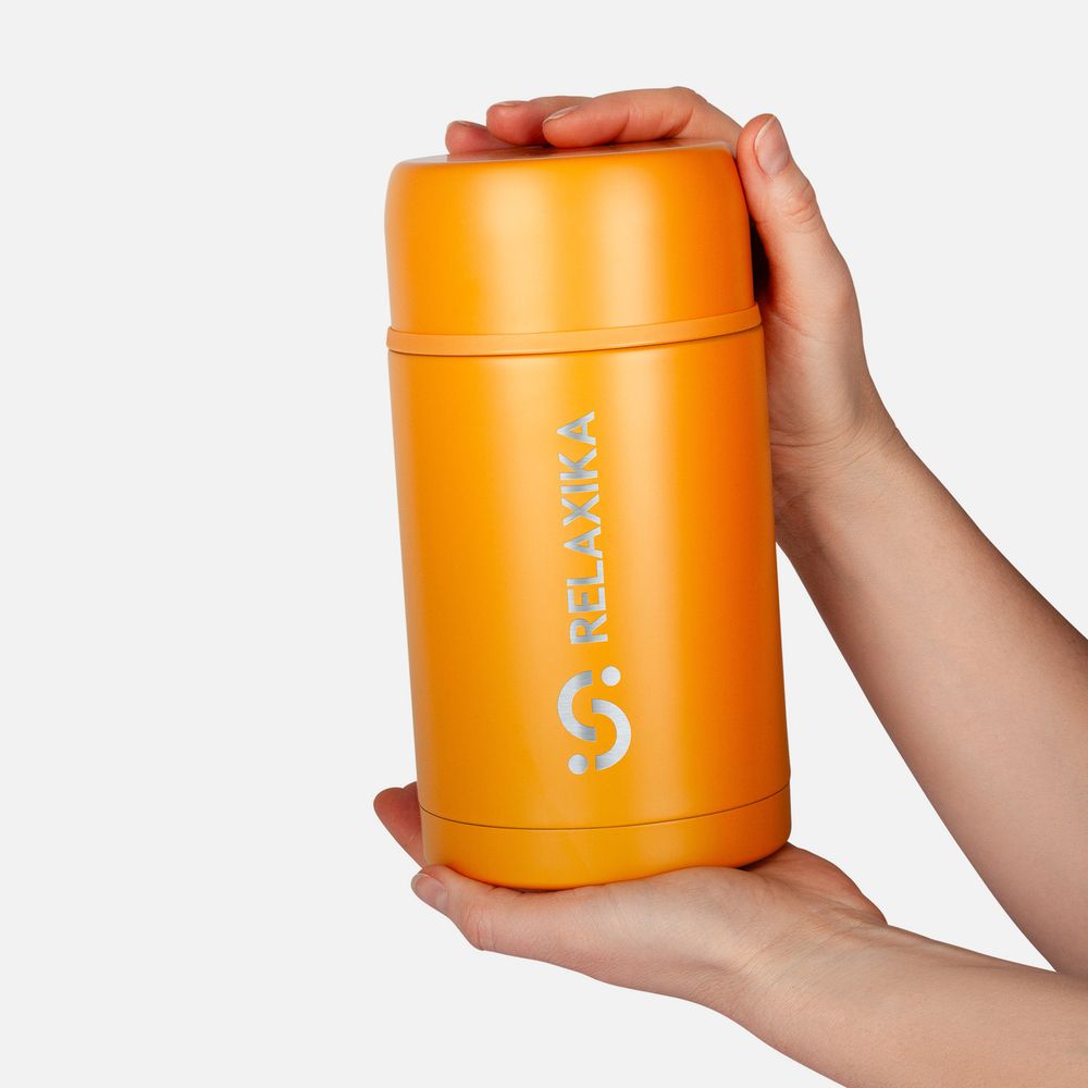 Термос для еды Relaxika 1000, желтый-2