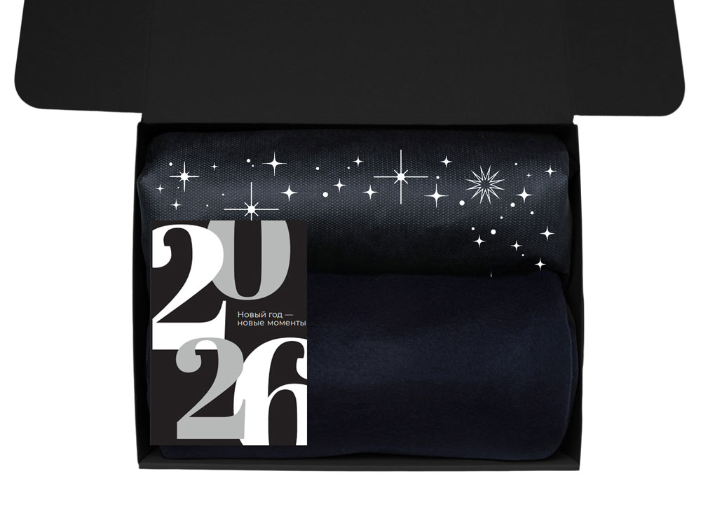 Подарочный набор с палантином и термокружкой, красный-2