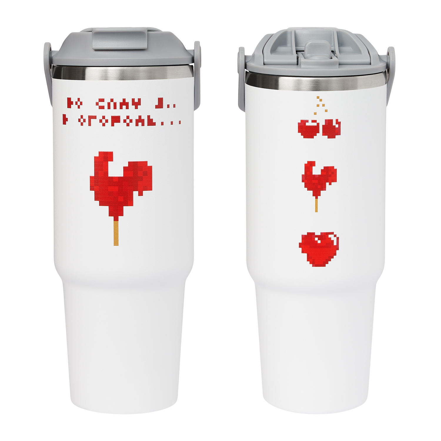 Термокружка вакуумная Montana, белая-9