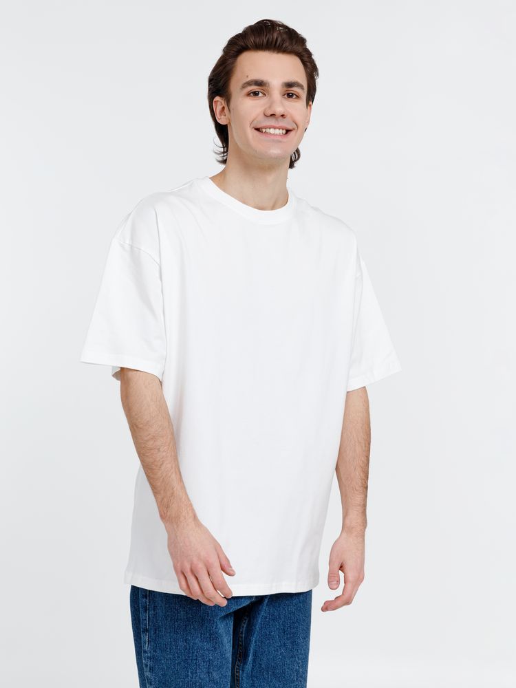 Футболка оверсайз унисекс Big Haul, молочно-белая-1