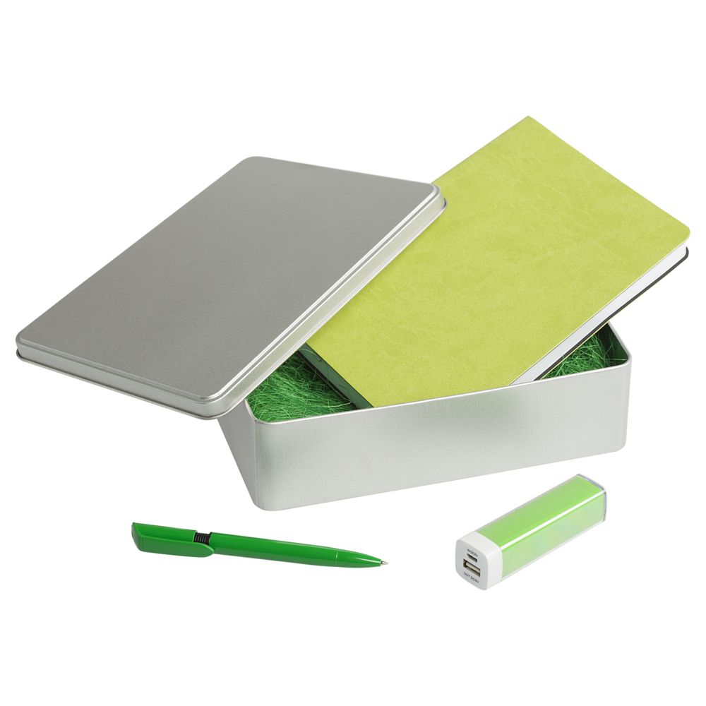 Коробка Pragmax L, прямоугольная, серебристая-2