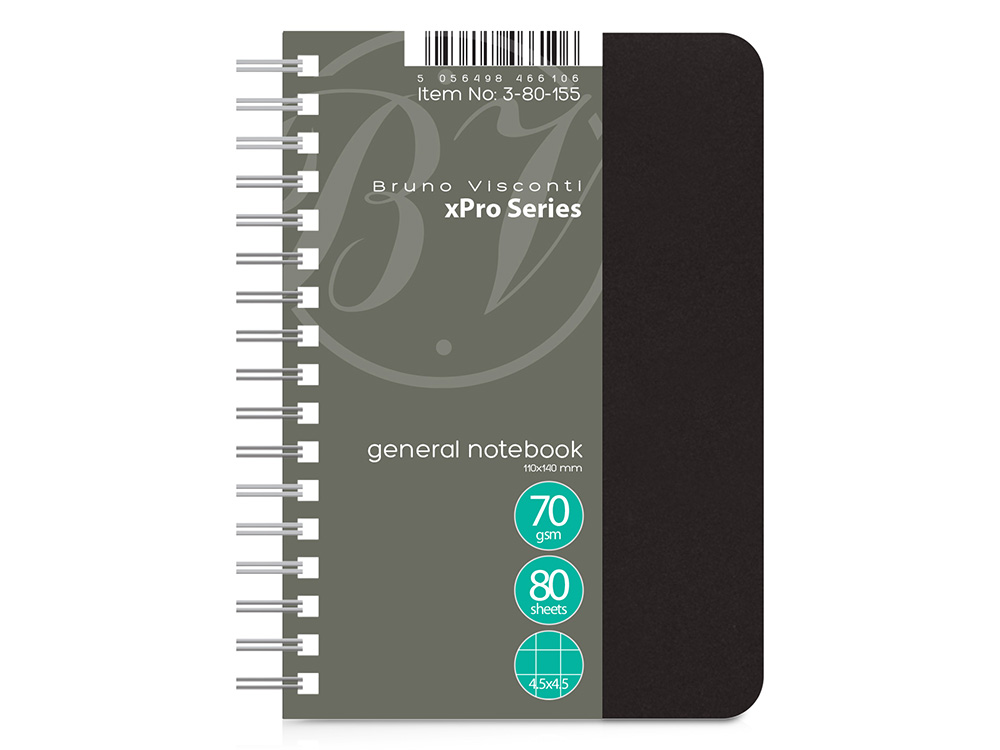 Бизнес - блокнот А6 (99 х 139 мм.) xPro 80 л., черный-0