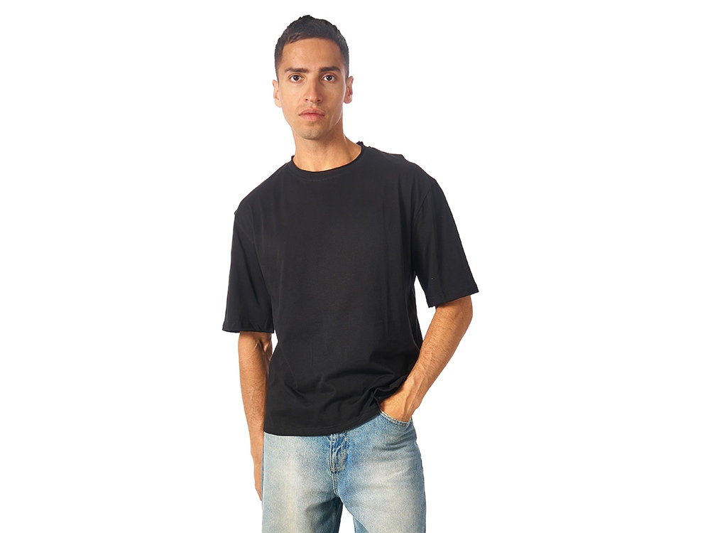 Футболка оверсайз Liyon унисекс, черный-1