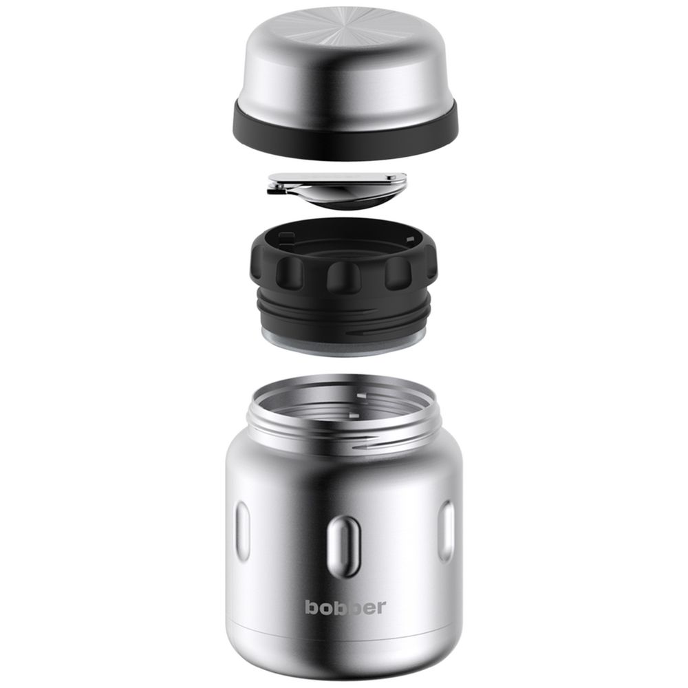 Термос для еды Jerrycan 470, вакуумный, стальной матовый-3