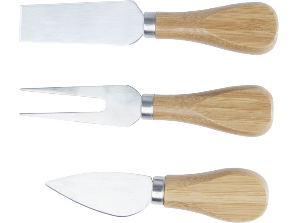 Ement Бамбуковая доска для сыра и инструменты, natural-1