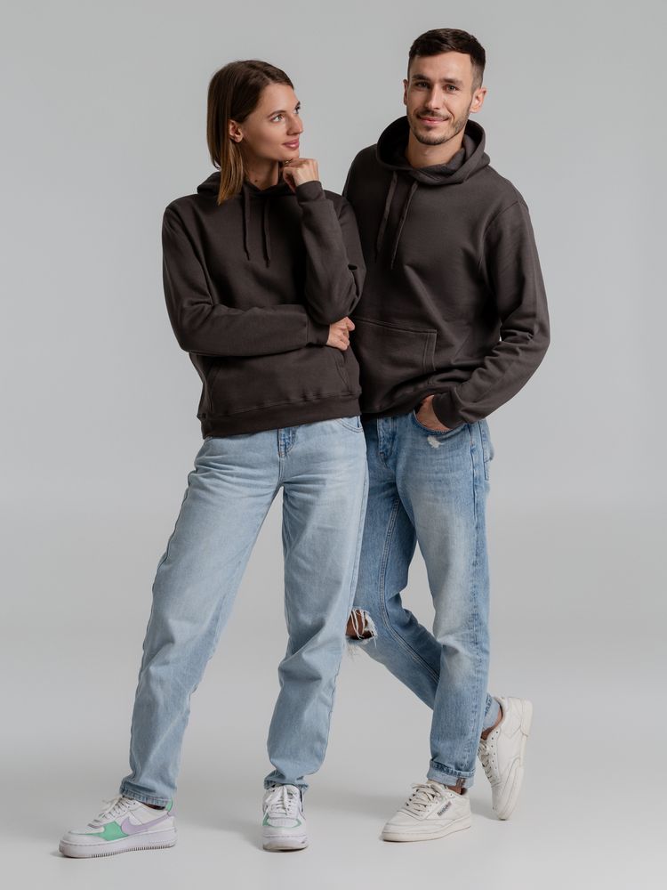 Толстовка с капюшоном Snake II темно-серая-4