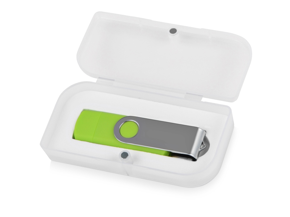 Подарочная коробка для флеш-карт Бокс, белый-1