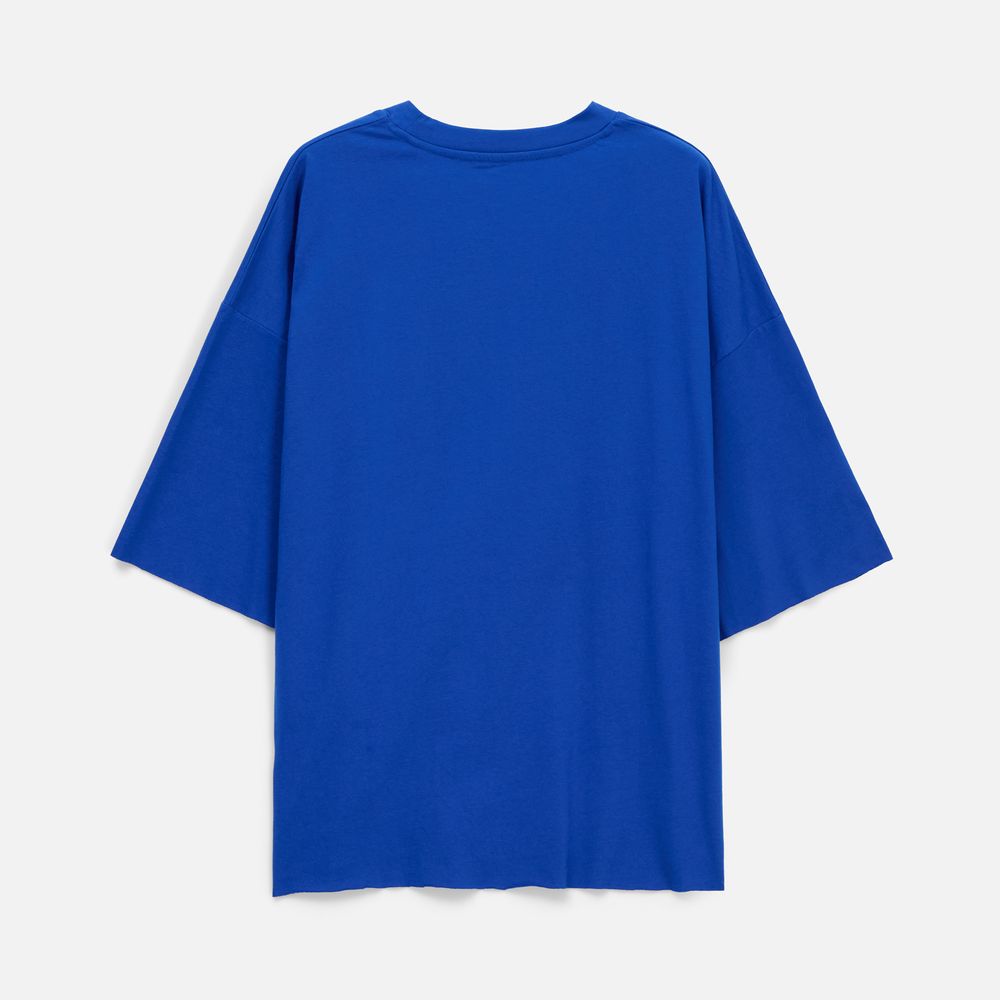 Футболка унисекс оверсайз T1, синяя-8