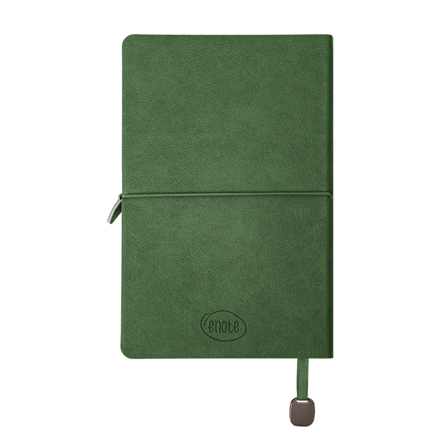 Ежедневник недатированный Fusion, А5, зеленый, кремовый блок в линейку, зеленый-7