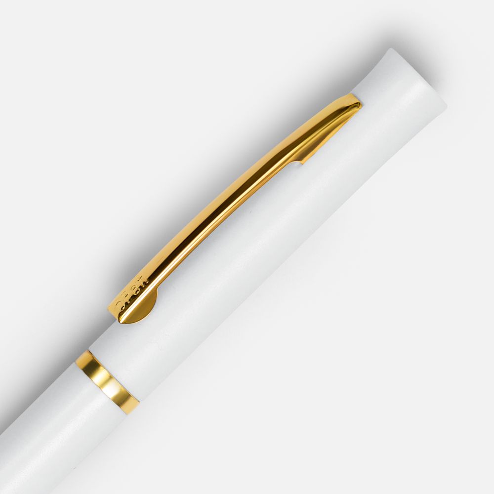 Ручка шариковая Euro Gold, белая-1
