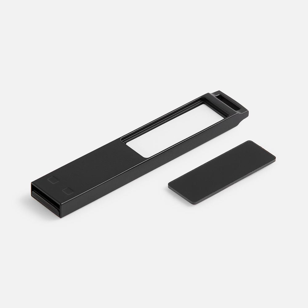 Флешка markBright Black с зеленой подсветкой, 32 Гб-1