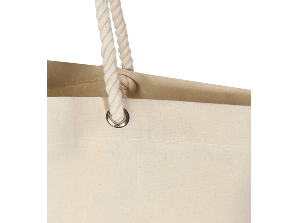 Florida пляжная эко-сумка из переработанного материала, сертифицированного по стандарту GRS, плотностью 270 г/м² 18L - Натуральный / Натуральный-5