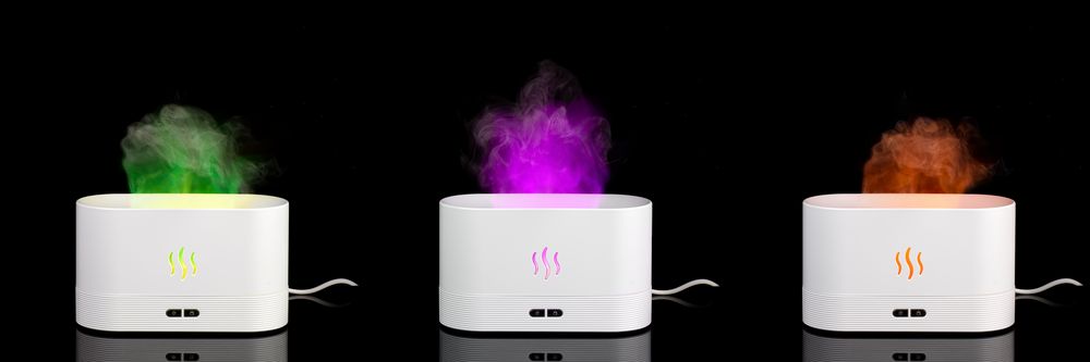 Увлажнитель-ароматизатор с имитацией пламени Fuego ver.2, белый-5