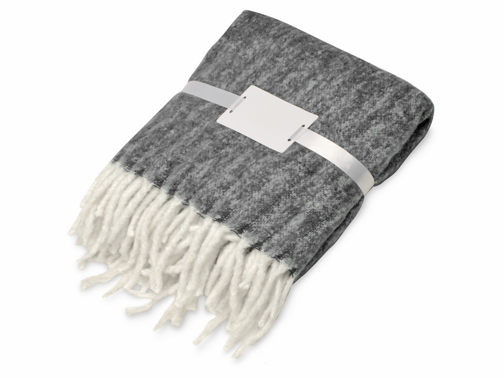 Плед Warmy с шерстью, темно-серый-0