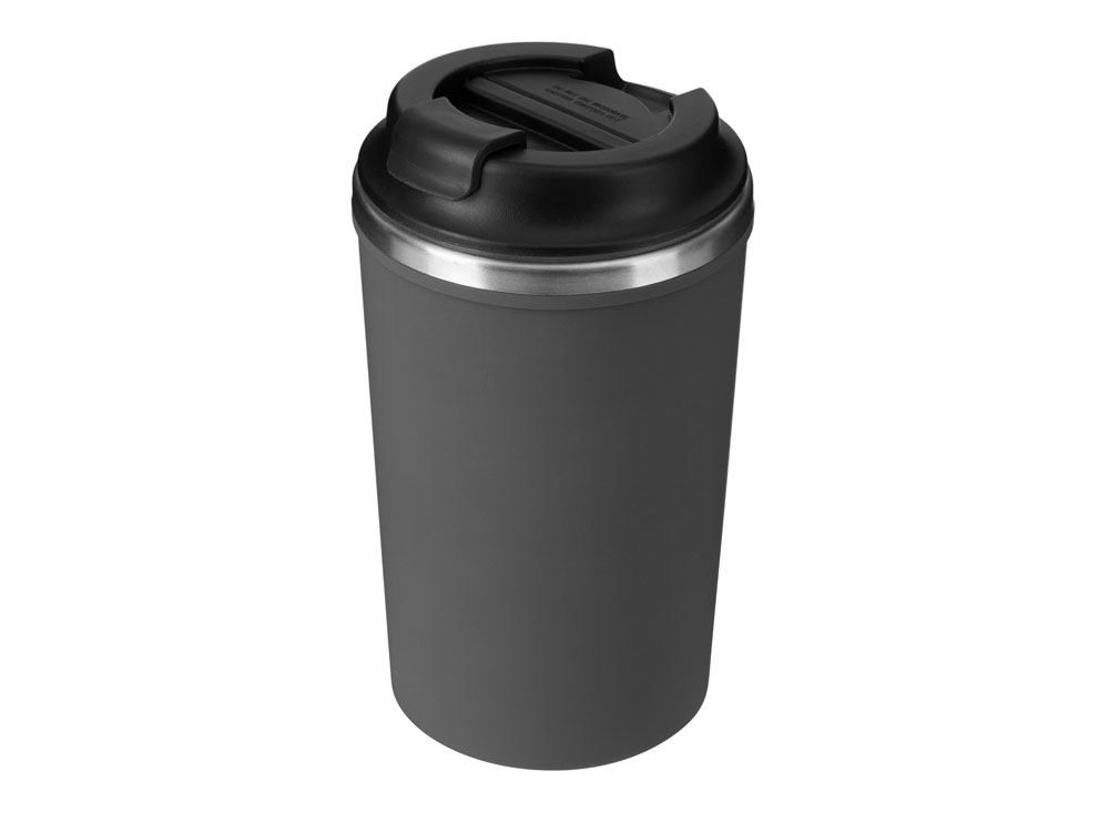 Герметичная термокружка на присоске Kick, 350 мл, серый-1