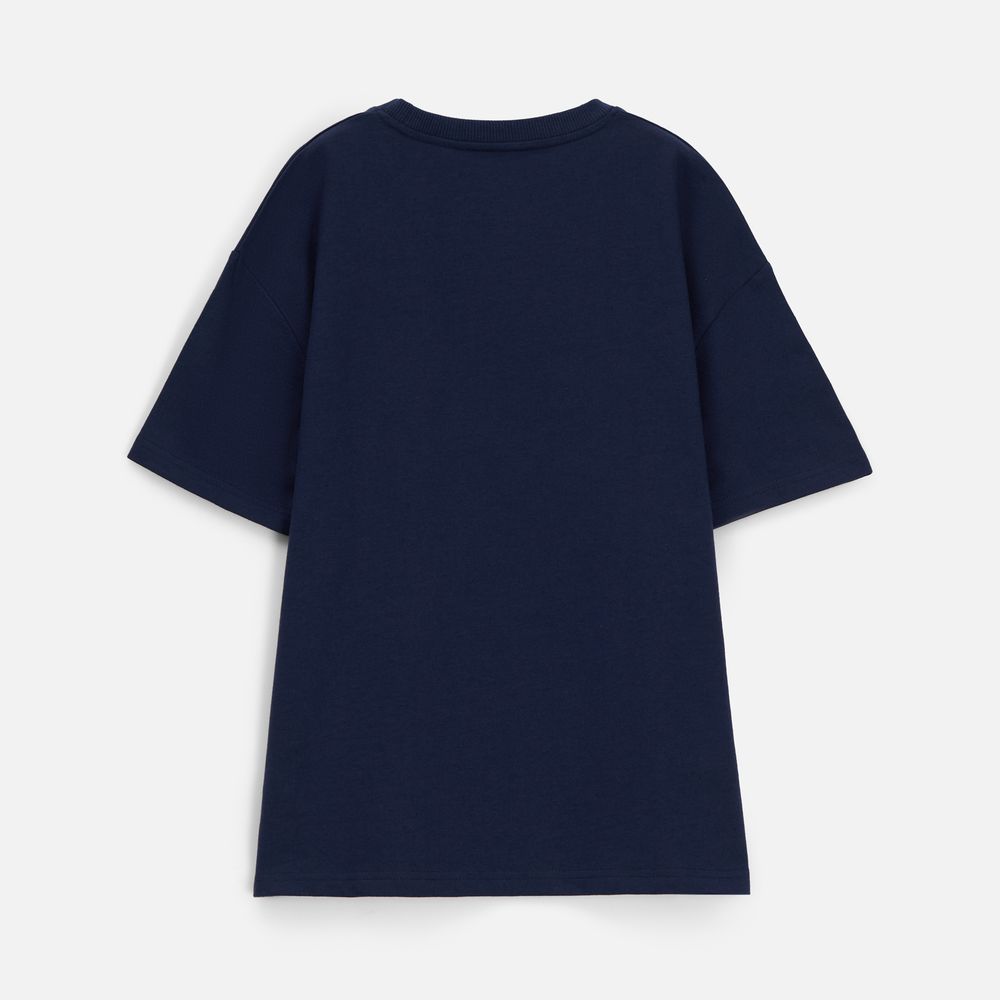 Футболка унисекс Durington, темно-синяя-2