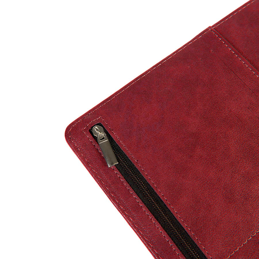 Ежедневник недатированный Coach, формат B5 в подарочной коробке, бордовый-3