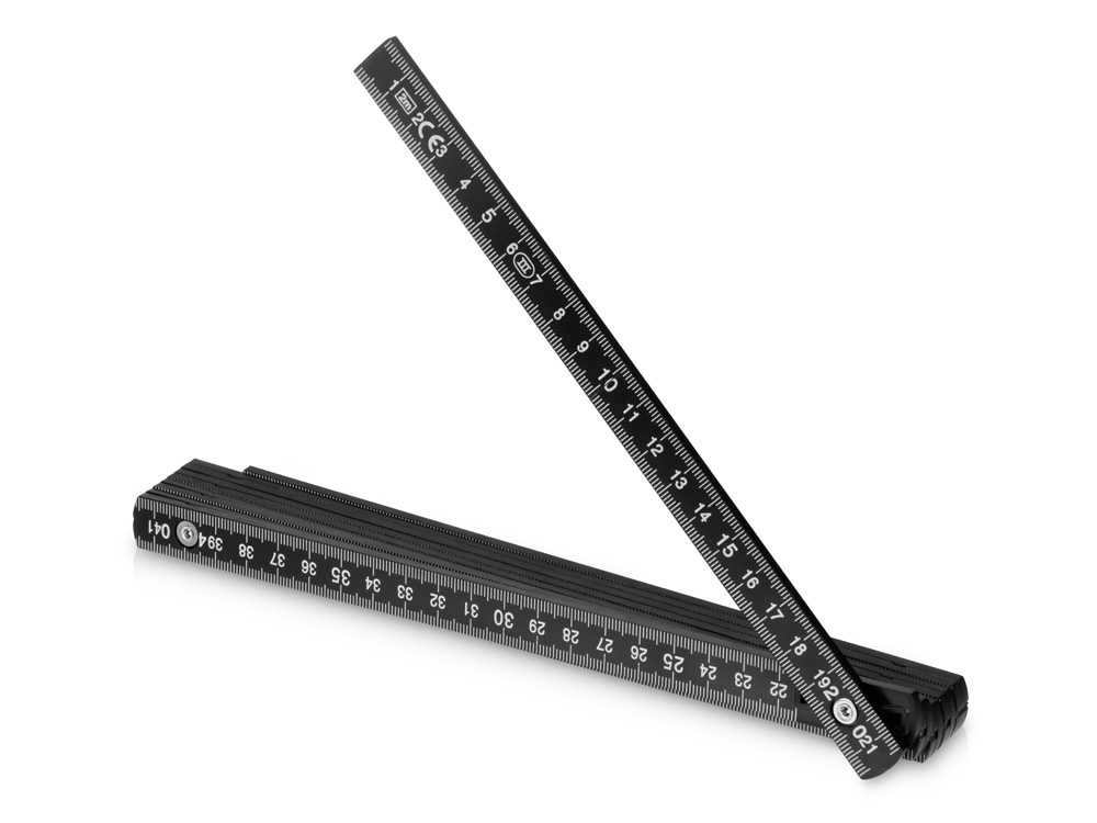 Складная линейка длиной 2 м Plank, черный-0