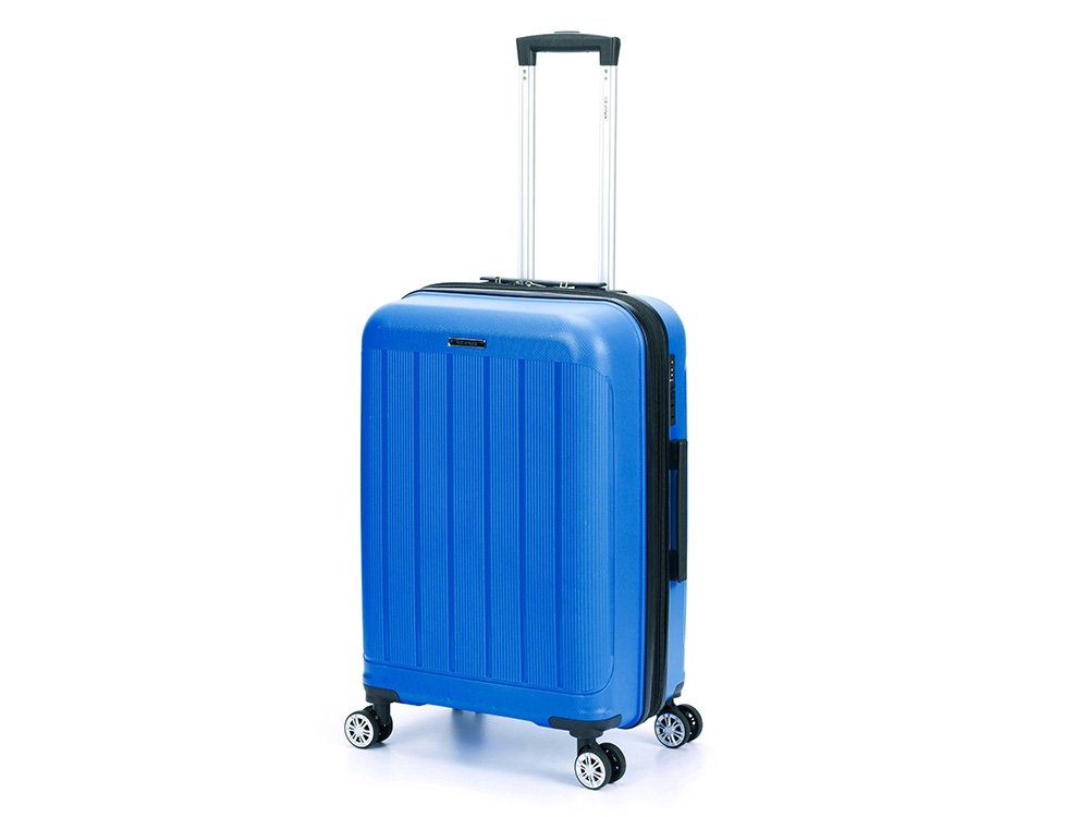 Чемодан TORBER В Отпуск, ярко-синий, полипропилен, 65,5 х 43,5 х 26 см, 62 л-0