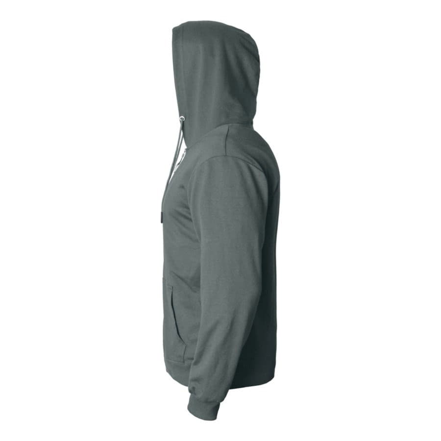 Толстовка унисекс на молнии с капюшоном EVEREST 260, темно-серый-2
