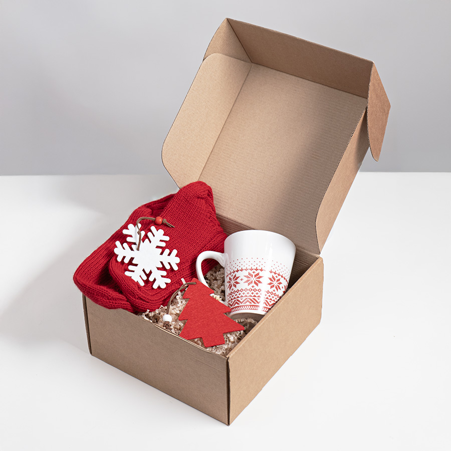 Набор подарочный CHARM: кружка, носки, две игрушки; красный/белый, красный-2