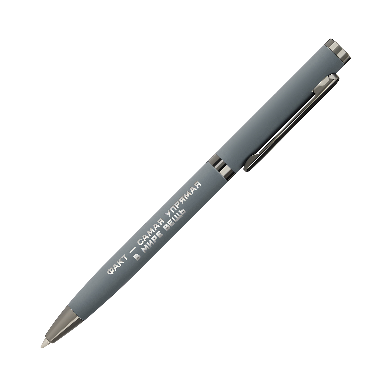 Шариковая ручка Нокс (Nox), серая-8