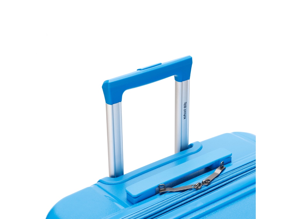 Чемодан TORBER В Отпуск, синий, полипропилен, 54,5 х 33,5 х 79 см, 135 л-4