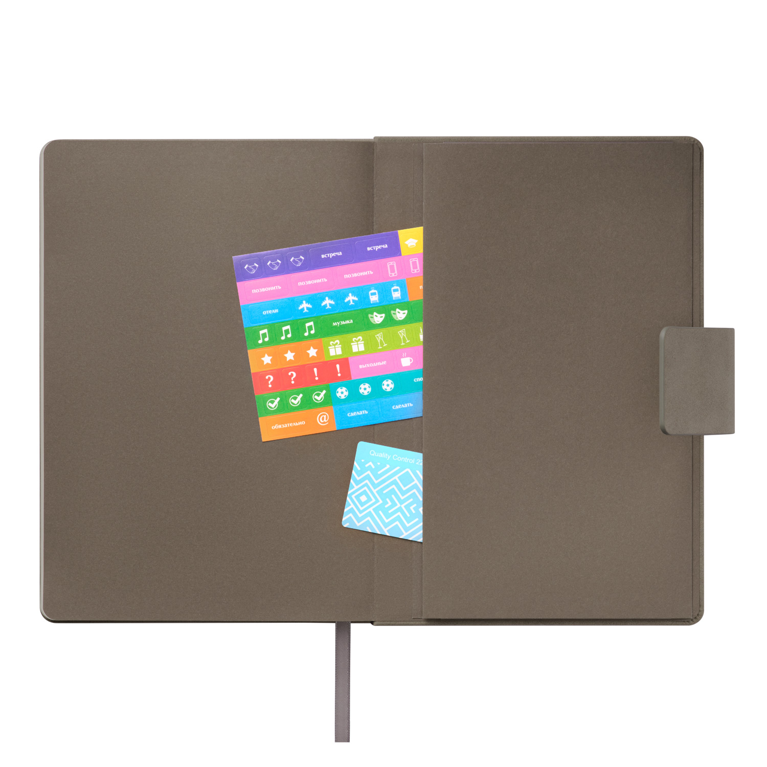 Ежедневник Риц (Ritz) недатированный, бежевый, твердая обложка-9