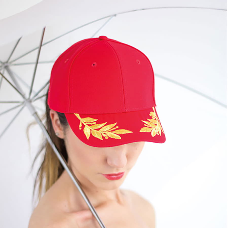 Бейсболка WINNER, 6 клиньев, металлическая застежка, красный-3