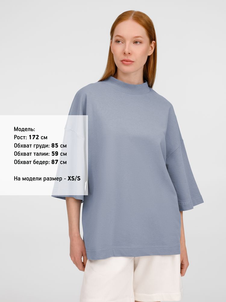 Футболка оверсайз унисекс T9, серая-2