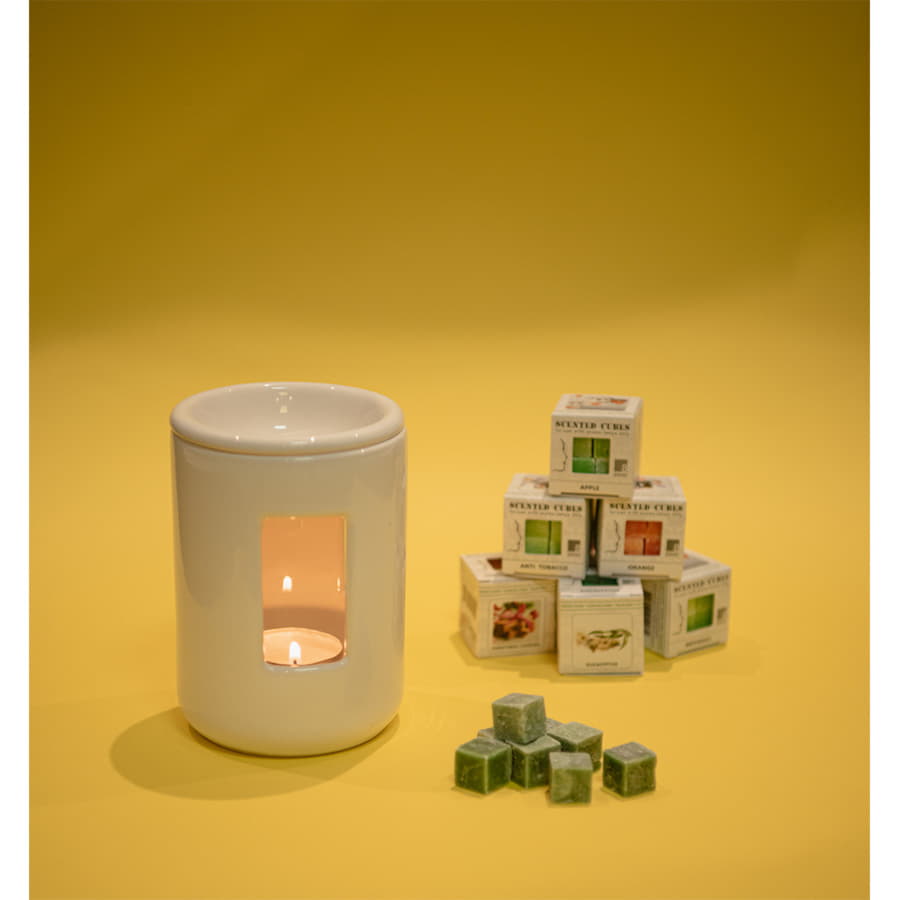 Аромалампа SCENT, белый, 12,5х8,5см, керамика=, белый-1