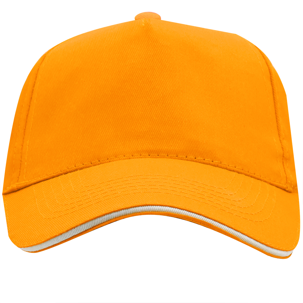 Бейсболка 5-панельная ERIS, Оранжевый-0