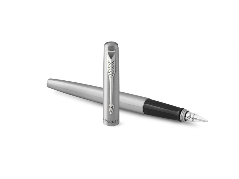 Перьевая ручка Parker Jotter Stainless Steel CT, Mblue-3