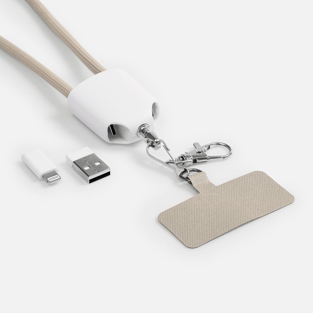 Кабель-ланьярд energyFlex Pro, серый-2