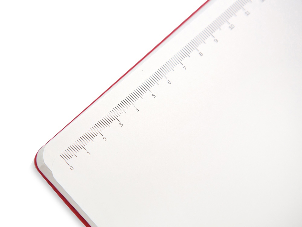 Бизнес-блокнот С3 софт-тач с магнитом, твердая обложка, 128 листов, красный-5