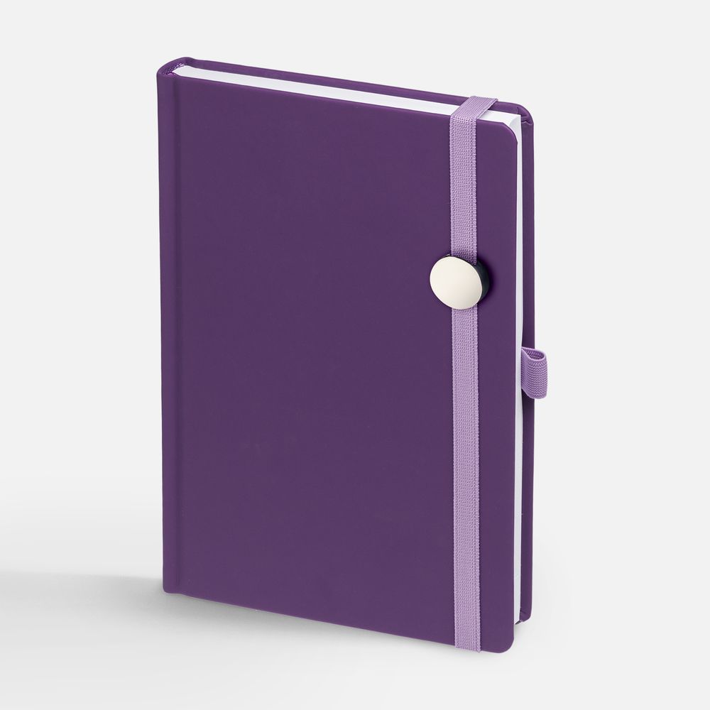 Ежедневник Favor Metal, недатированный, фиолетовый-1