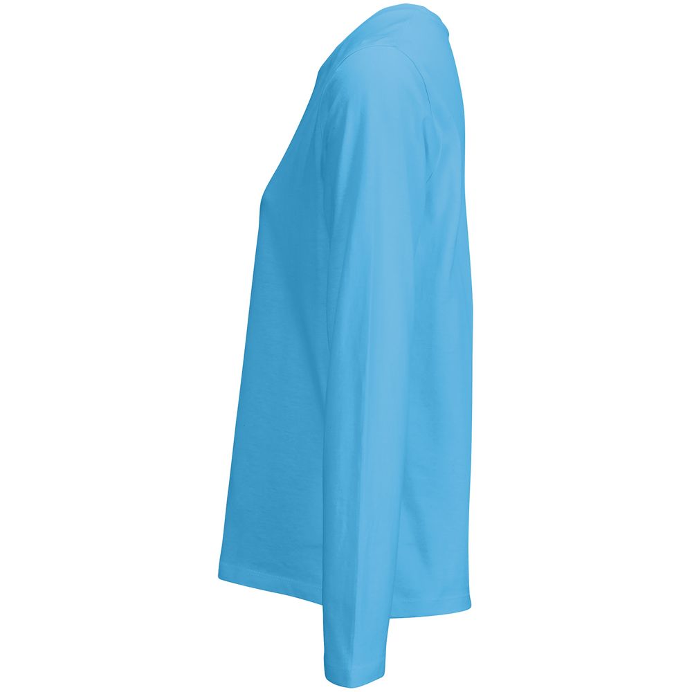 Футболка с длинным рукавом женская Monarch Women, ярко-бирюзовая-3