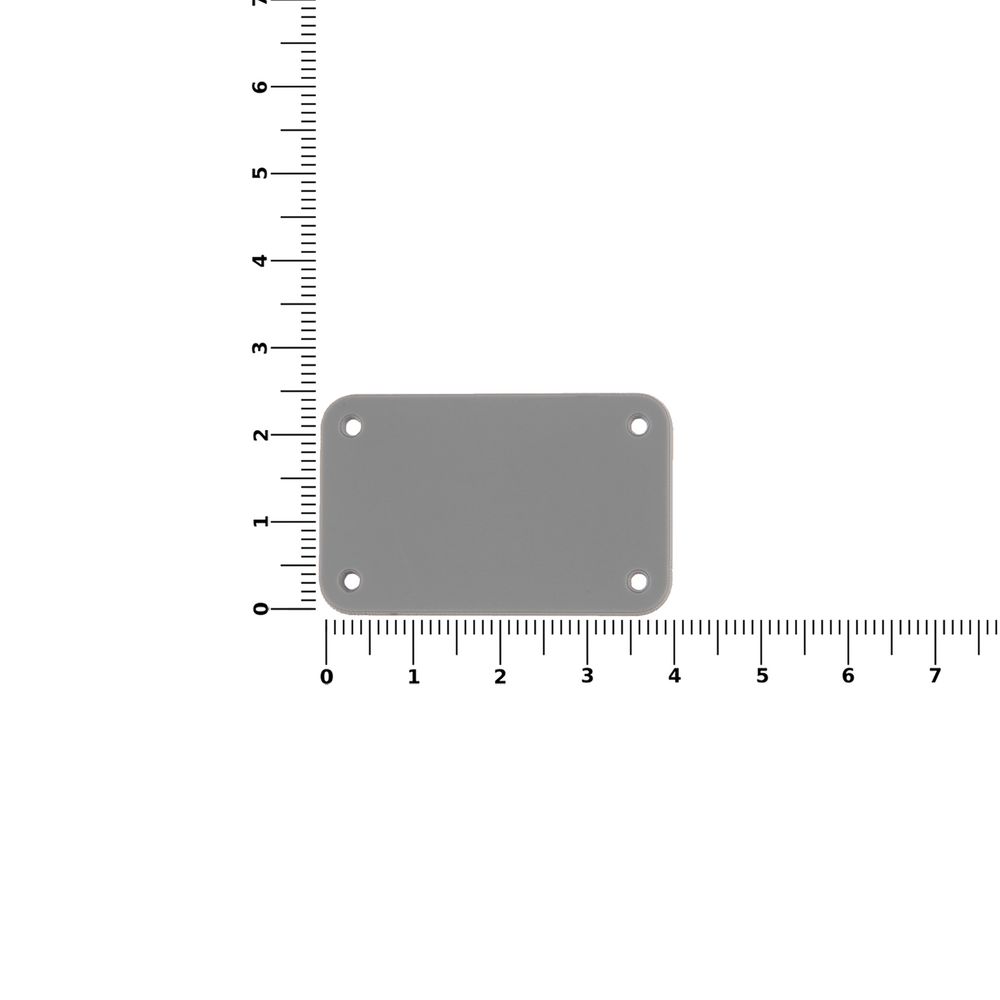 Лейбл из ПВХ Kreta, S, серый-1
