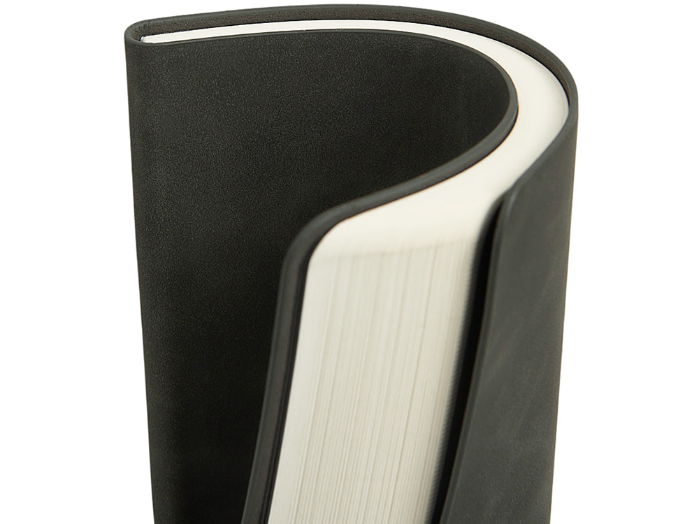 Блокнот А5 в гибкой обложке Chaplin, серый-10