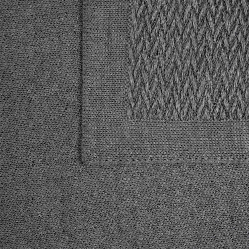 Плед Ornato, серый (кварцевый меланж)-3