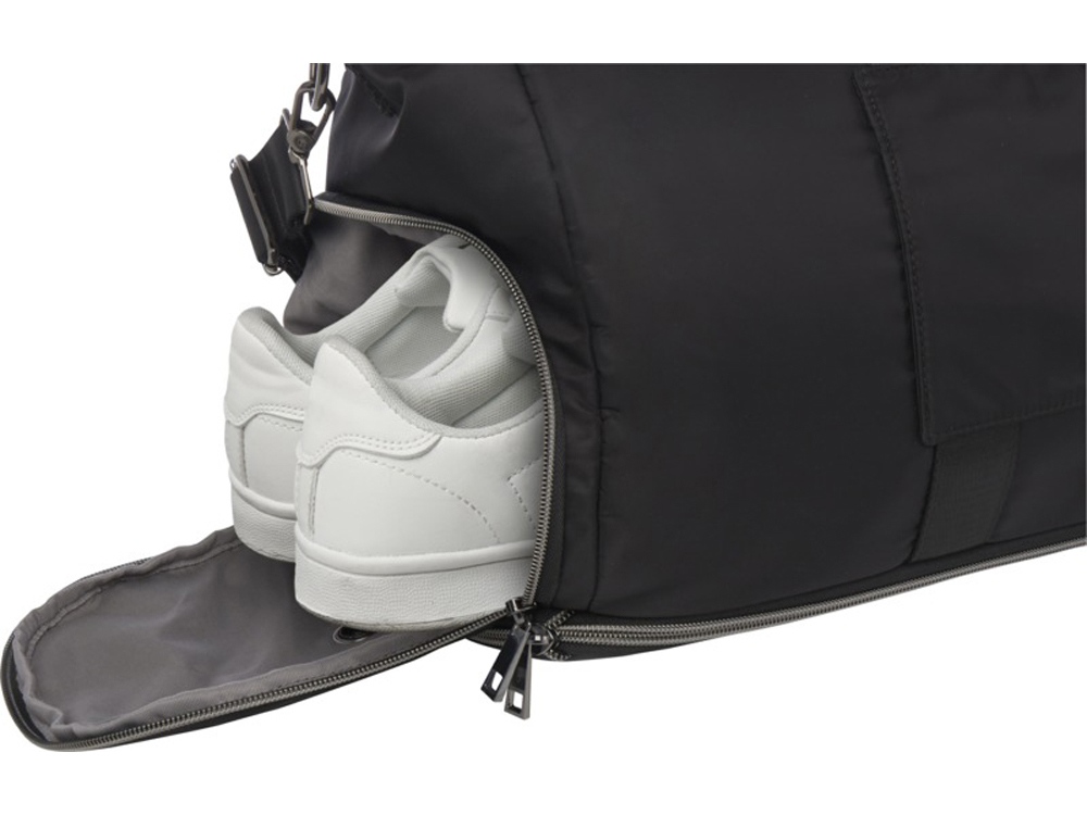 Rhine расширяемая спортивная сумка на 35 л из переработанных материалов по стандарту GRS, сплошной черный-4