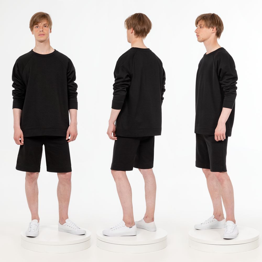 Свитшот унисекс S1, черный-4