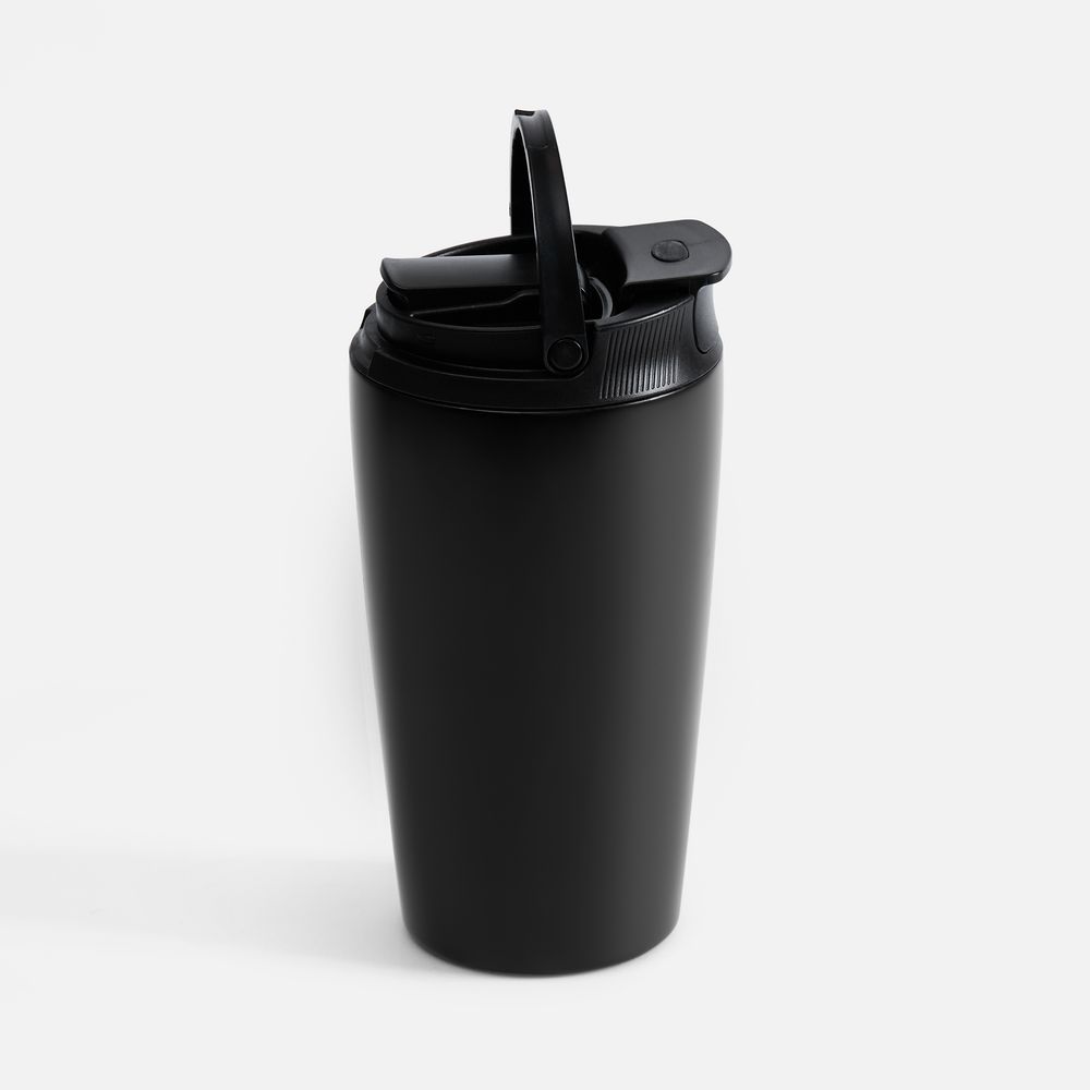 Термостакан с двумя поильниками Duetta, черный-1