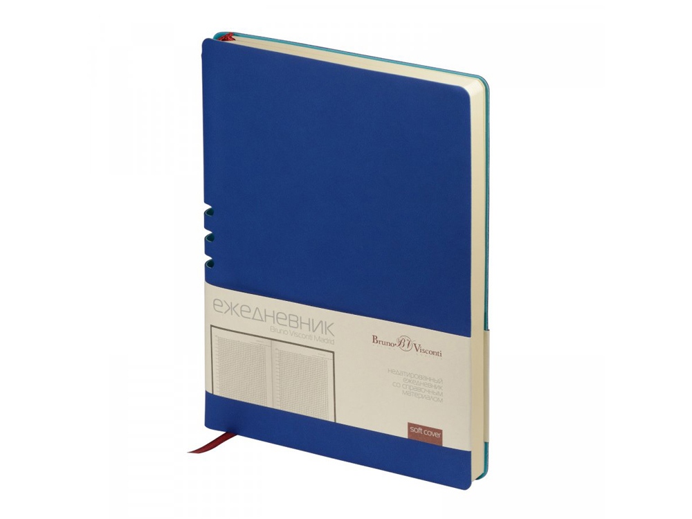 Ежедневник недатированный А5 Madrid, синий-0