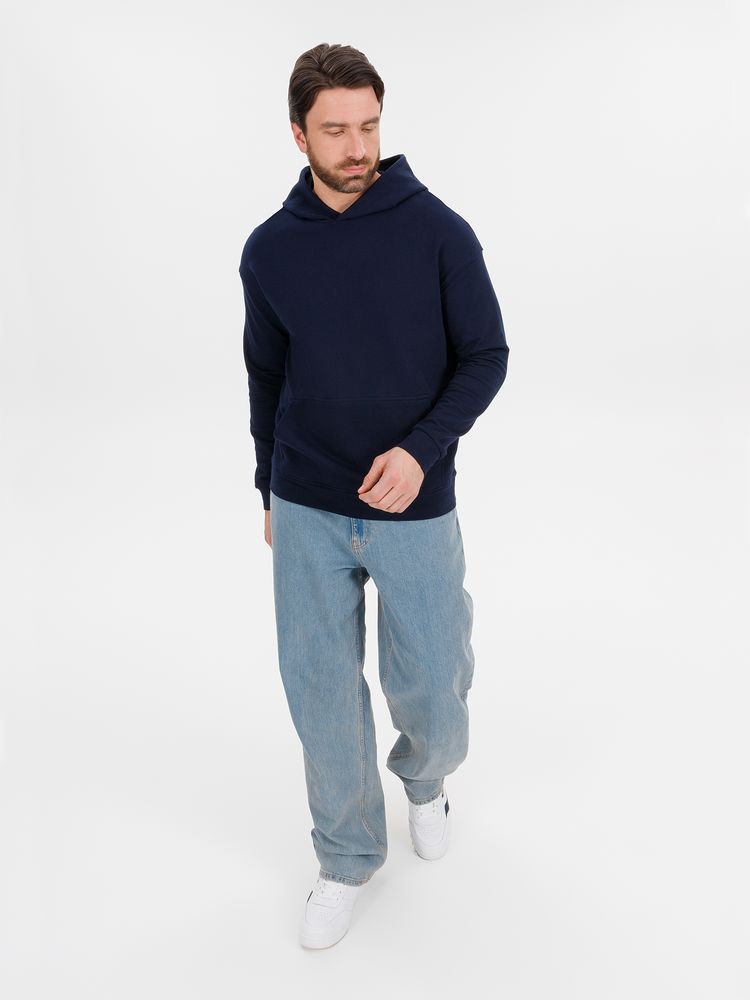 Худи оверсайз унисекс Outshine, темно-синее-4