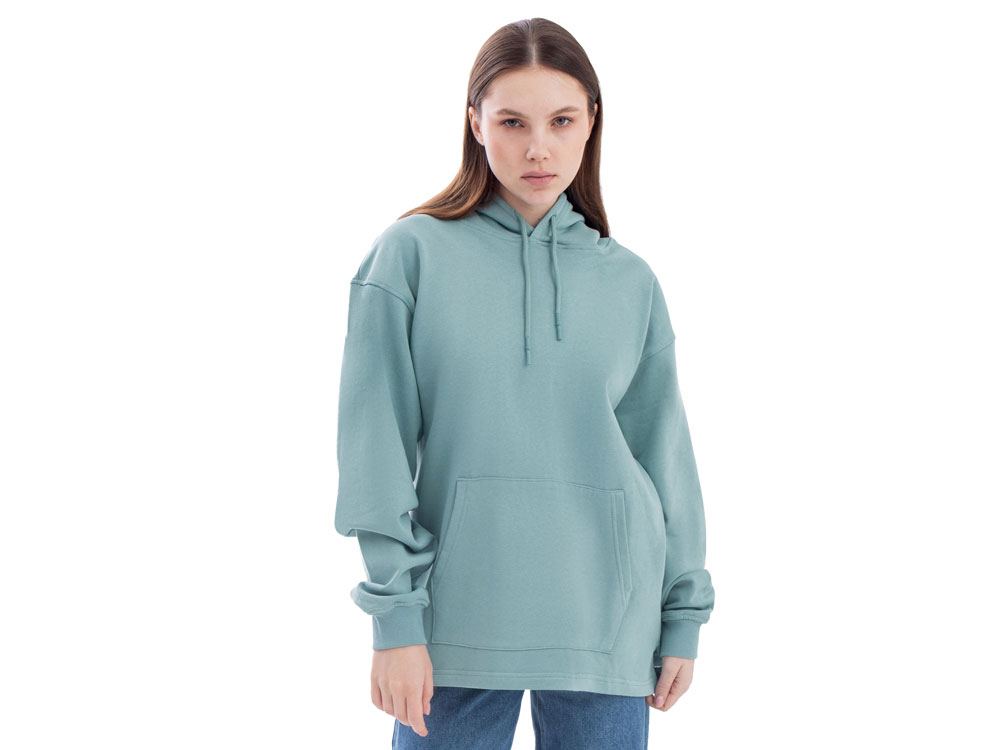 Худи оверсайз Alpha.01 унисекс, пыльный бирюзовый-1