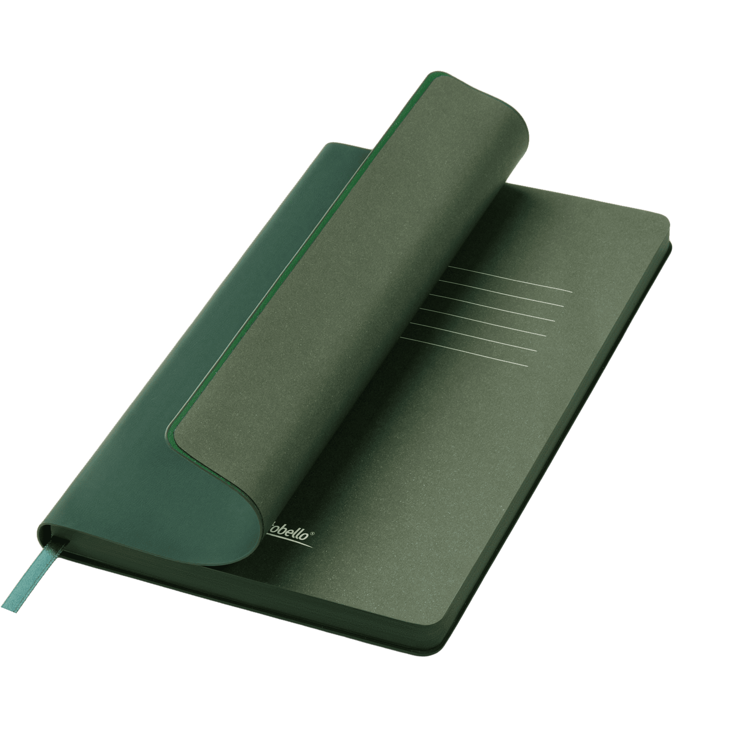 Ежедневник Latte soft touch недатированный, зеленый-0