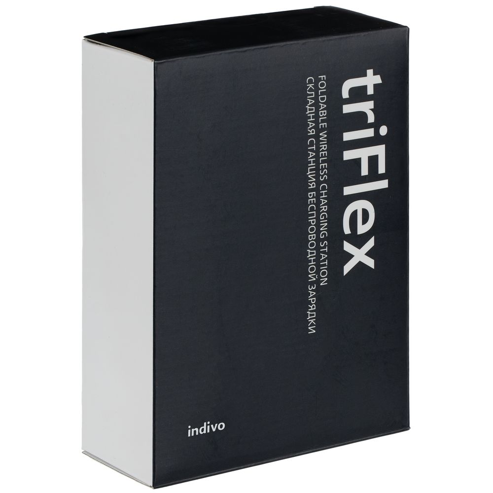 Складная станция беспроводной зарядки triFlex, черная-5