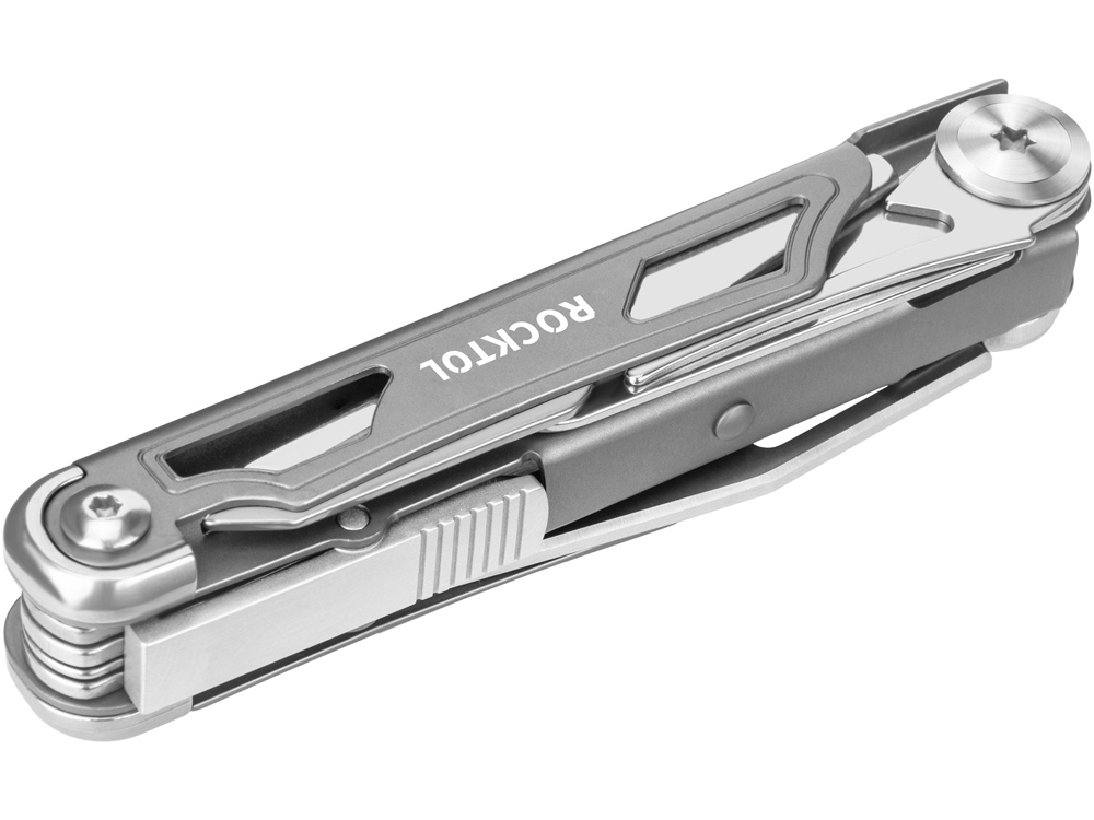 Нож-мультитул Rocktol 12 в 1 с титановыми ручками, серый-3